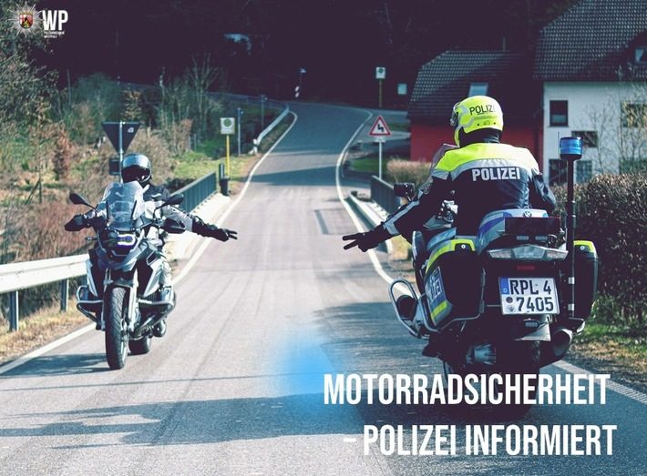 Motorradsaison in Lauterecken beginnt: Polizei mahnt zu mehr Sicherheit im Straßenverkehr Motorradfahrer auf kurviger Straße bei Sonnenschein